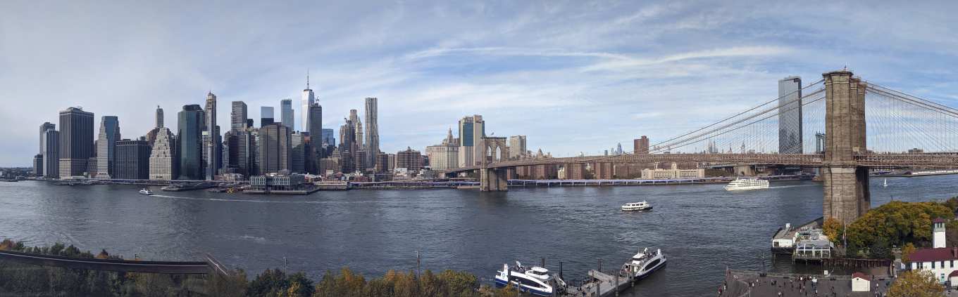 Manhattan skyline from Brooklyn, NY.